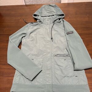 Columbia Sage Green Hooded Jacket